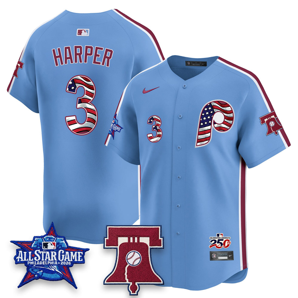 PHI 2026 Independence Day USA Vapor Limited Jersey - Stitched (Tiktok)