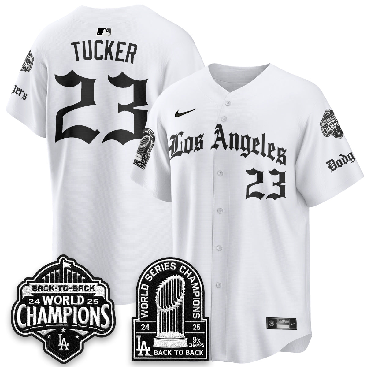 LAD WS Champions Back 2 Back Patch Vapor Premier Limited Gothic Edition Jersey - All Stitched