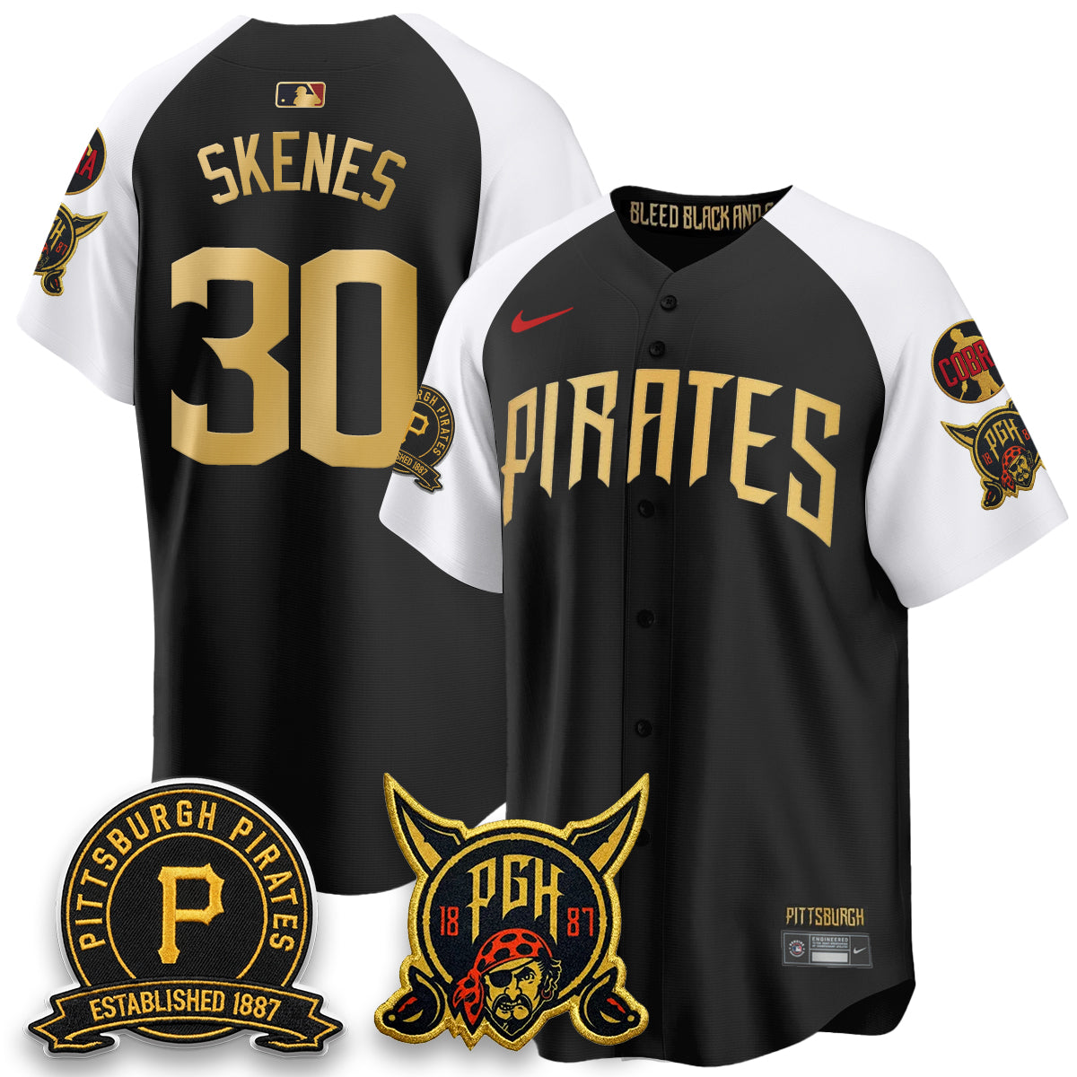 PIT Vapor Limited Jersey - Cobra & Est 1887 Patch - All Stitched