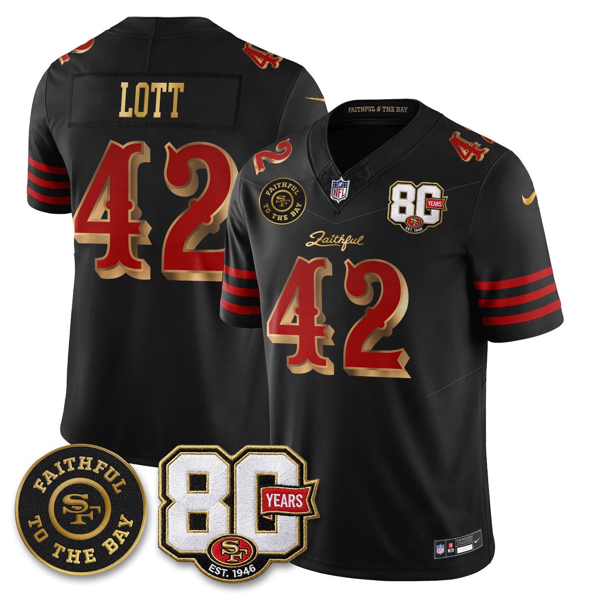 SF “Rivalries” Vapor Limited Jersey - Faithful To The Bay Patch - All Stitched
