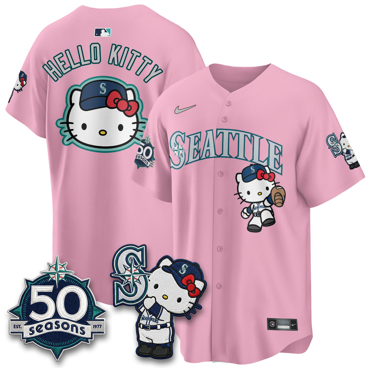SEA x Meow KT Night Limited Teal Jersey - Stitched