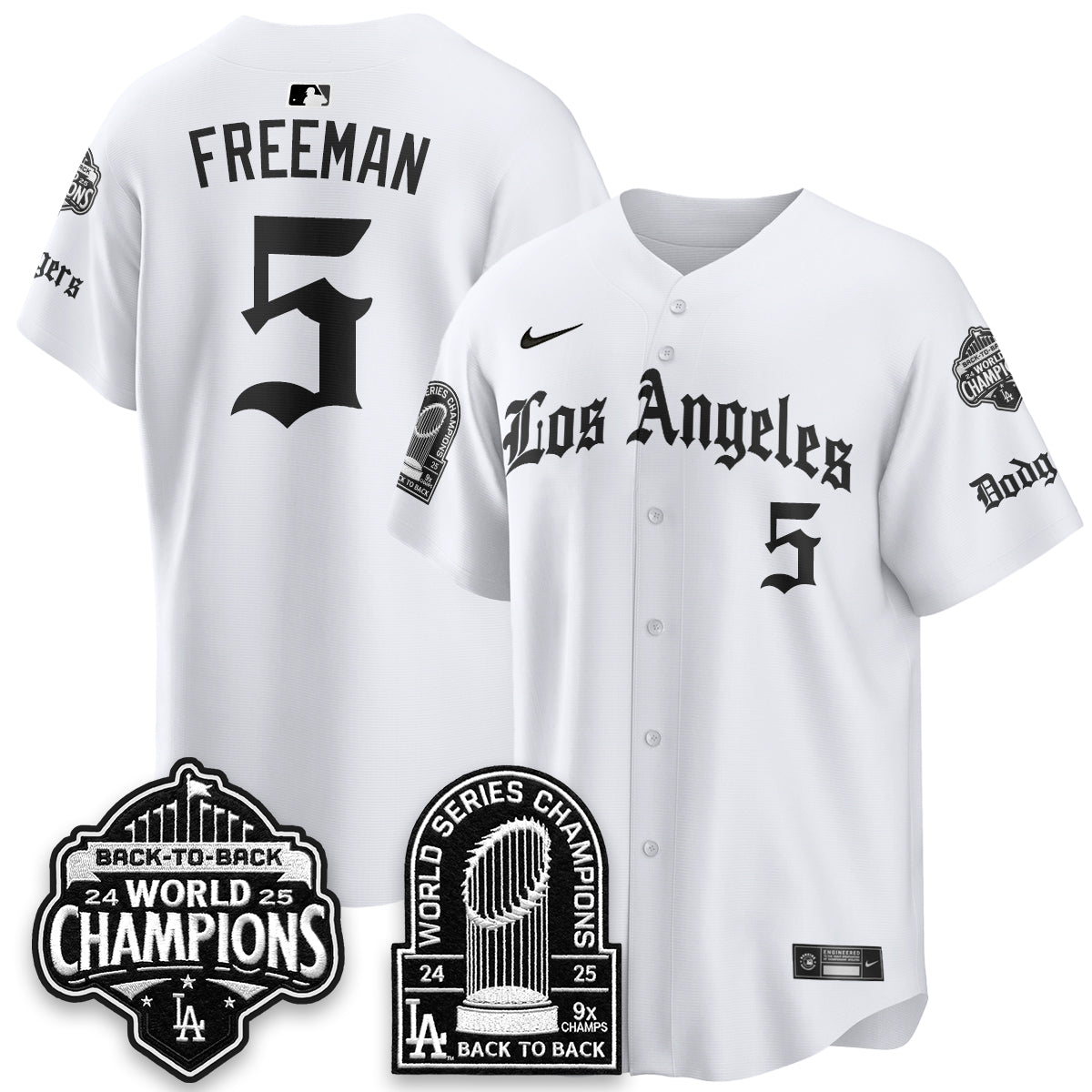 LAD WS Champions Back 2 Back Patch Vapor Premier Limited Gothic Edition Jersey - All Stitched