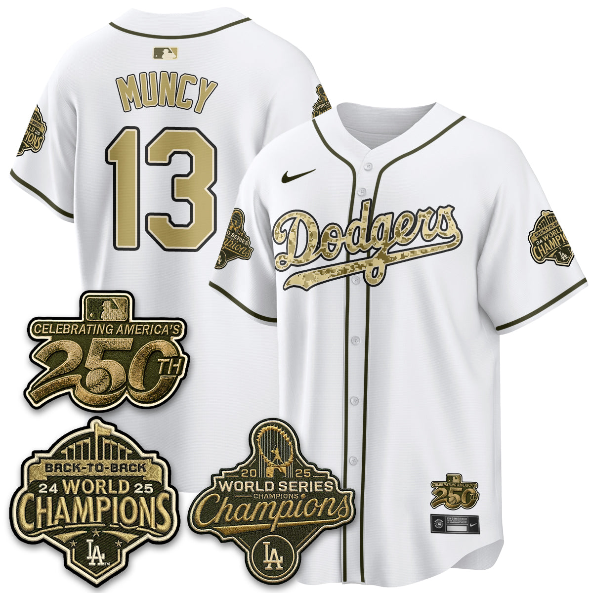 LAD Military Appreciation Game Day Jersey -Stitched