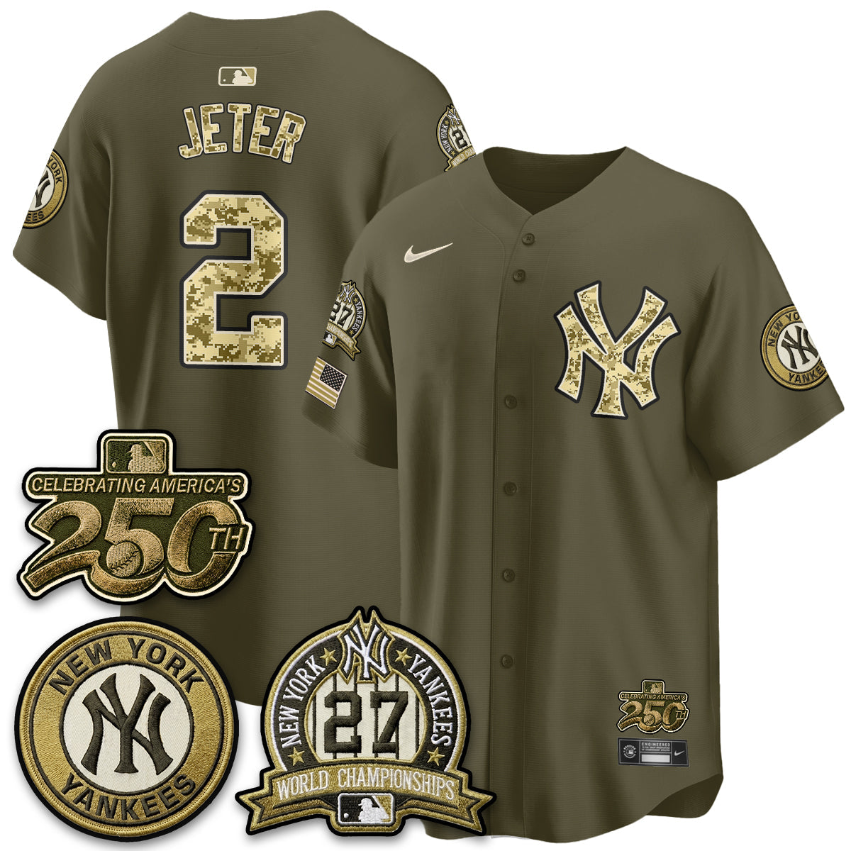 NYY Salute to Service 2026 Vapor Limited Jersey - Stitched