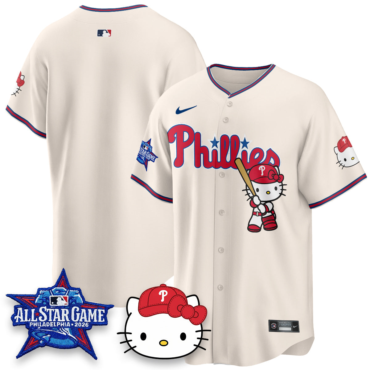 PHI x Meow Kitty Vapor Limited Blue Jersey- Stitched