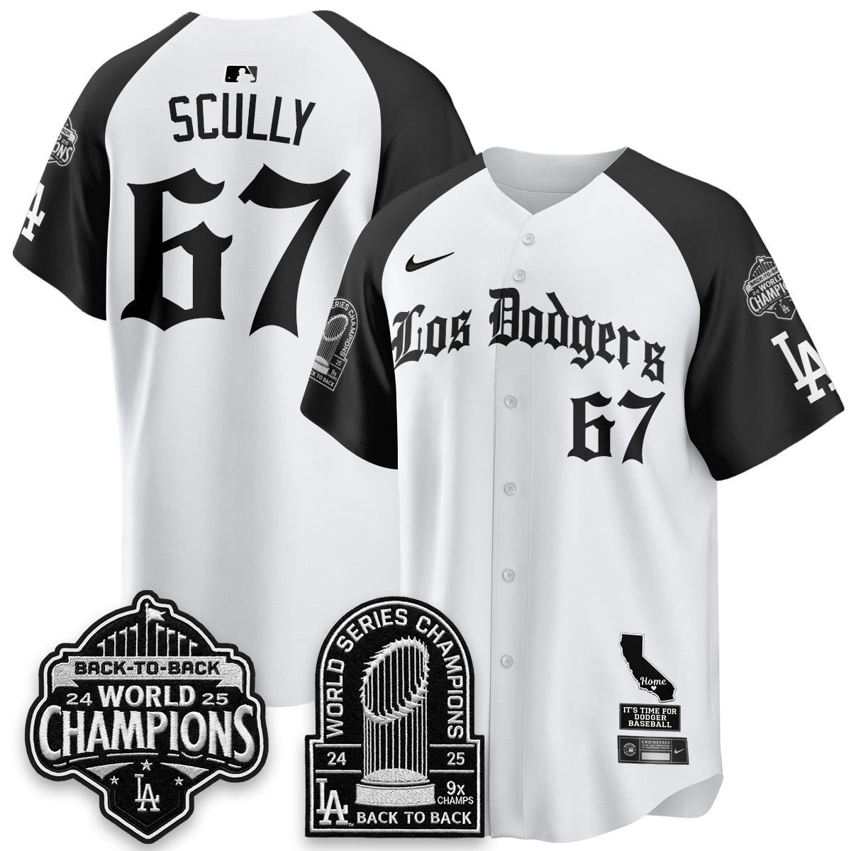 LAD World Series Champions Vapor Premier Limited Gothic Edition Jersey - All Stitched
