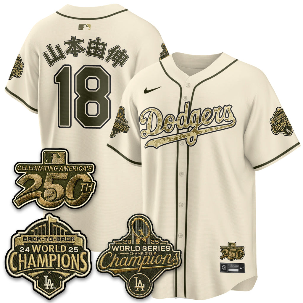 LAD Military Appreciation Game Day Jersey -Stitched