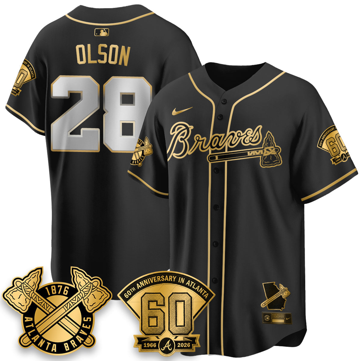 ATL 60th Anniversary Silver Edition Vapor Limited Jersey - Stitched