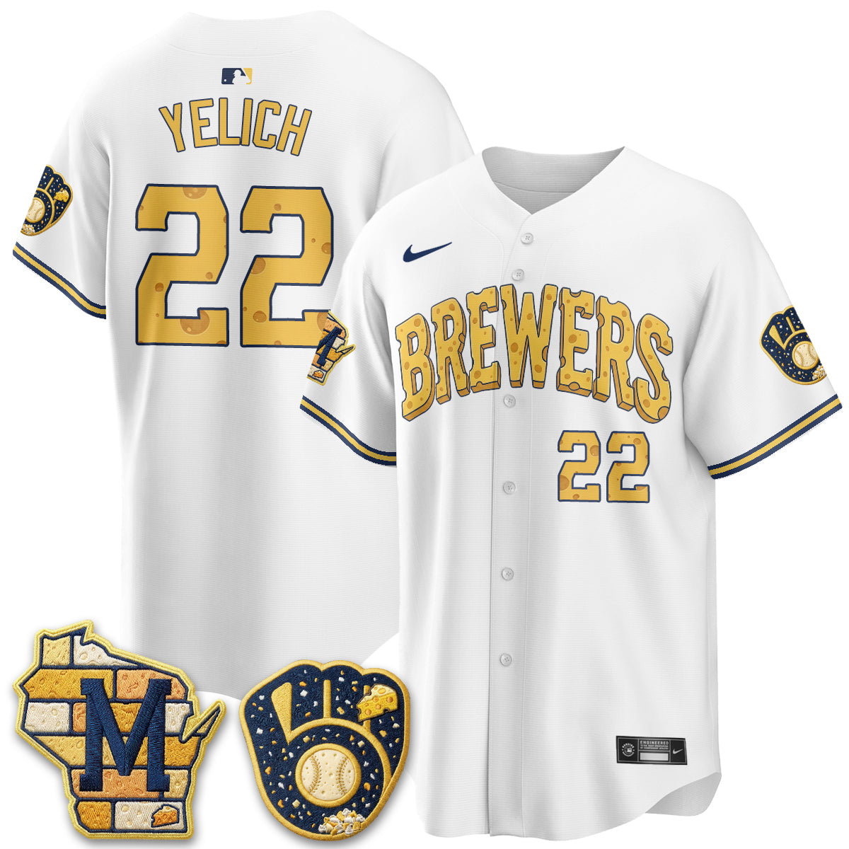 MIL Cheesehead Edition Vapor Limited Jersey - Stitched
