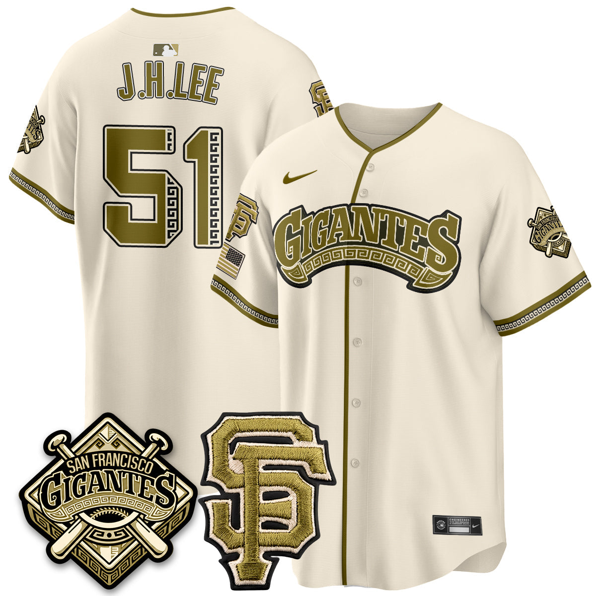 SF New Era Olive 2026 Armed Forces Day Jersey - Stitched