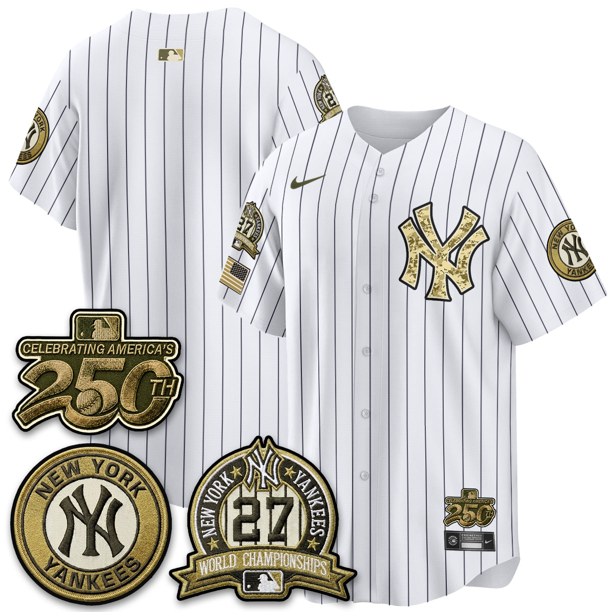 NYY Salute to Service 2026 Vapor Limited Jersey - Stitched
