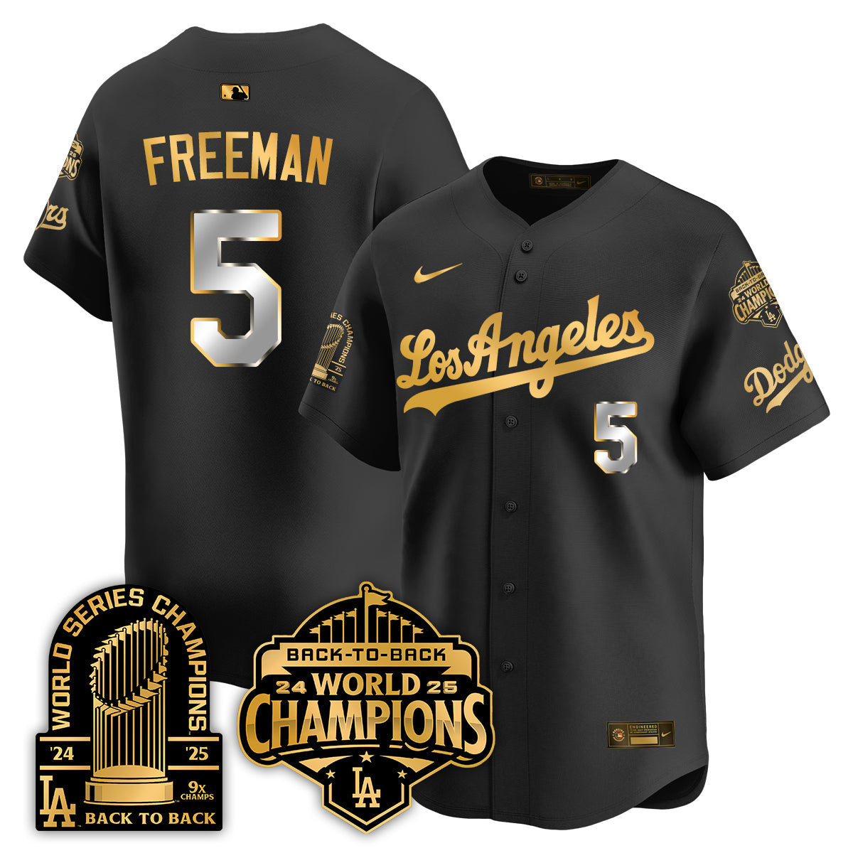 LAD Gold Collection Vapor Limited Jersey - 9x & B2B Champs - All Stitched