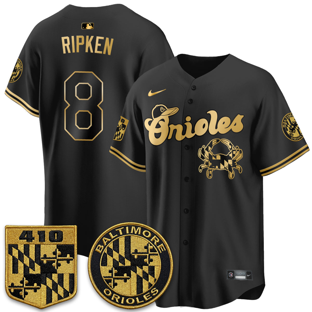BAL Maryland Flag Vapor Limited Jersey - Stitched