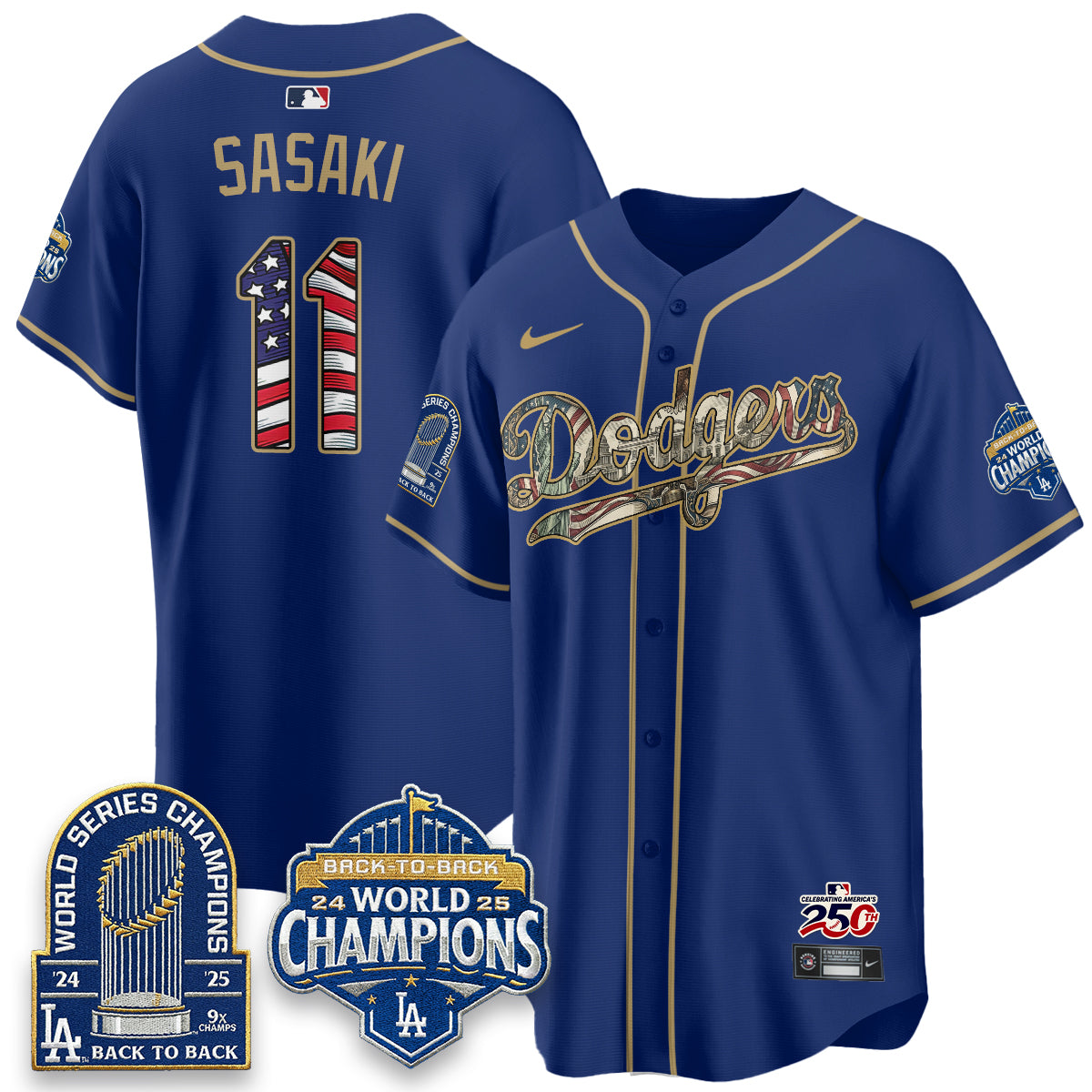 LAD 2026 Independence Day USA Vapor Limited Jersey - Stitched