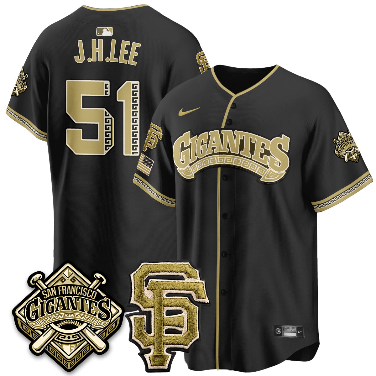 SF New Era Olive 2026 Armed Forces Day Jersey - Stitched