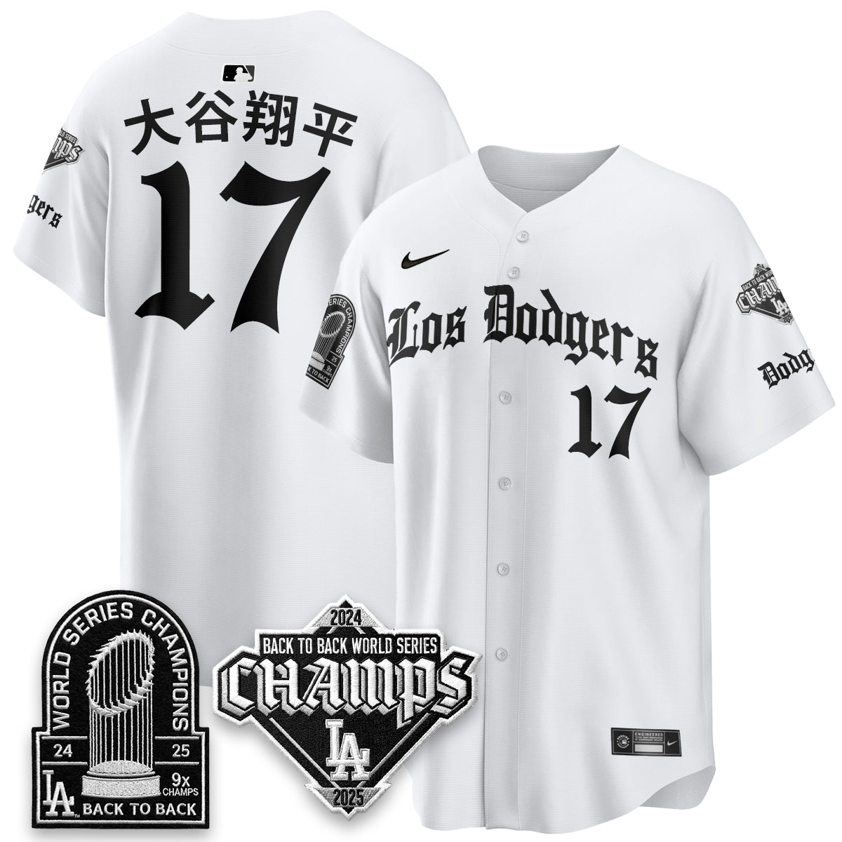 LAD World Series Champions B2B Patch Vapor Premier Limited Gothic Edition Jersey - All Stitched
