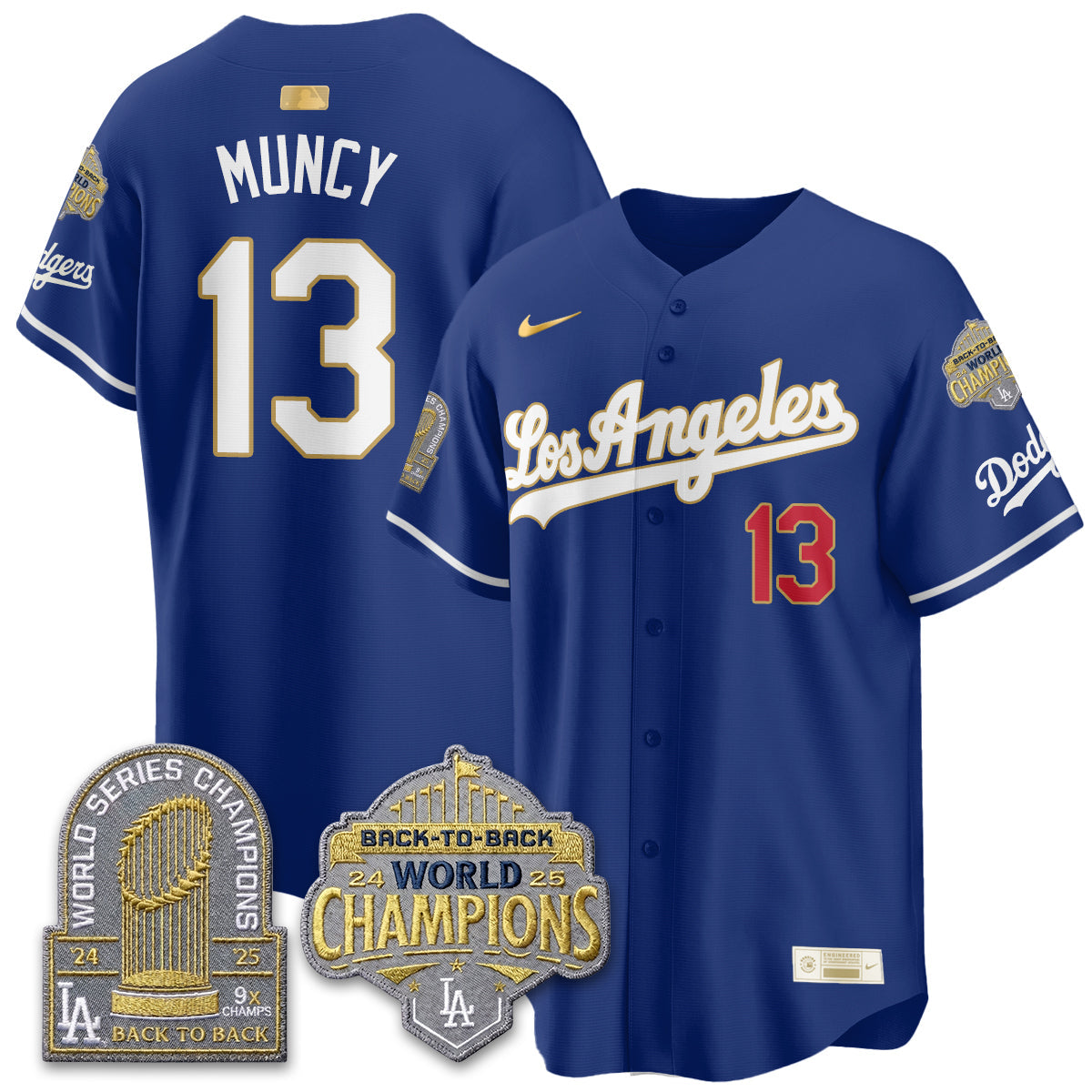 LAD Gold Collection Vapor Limited Jersey - 9x & B2B Champs - All Stitched