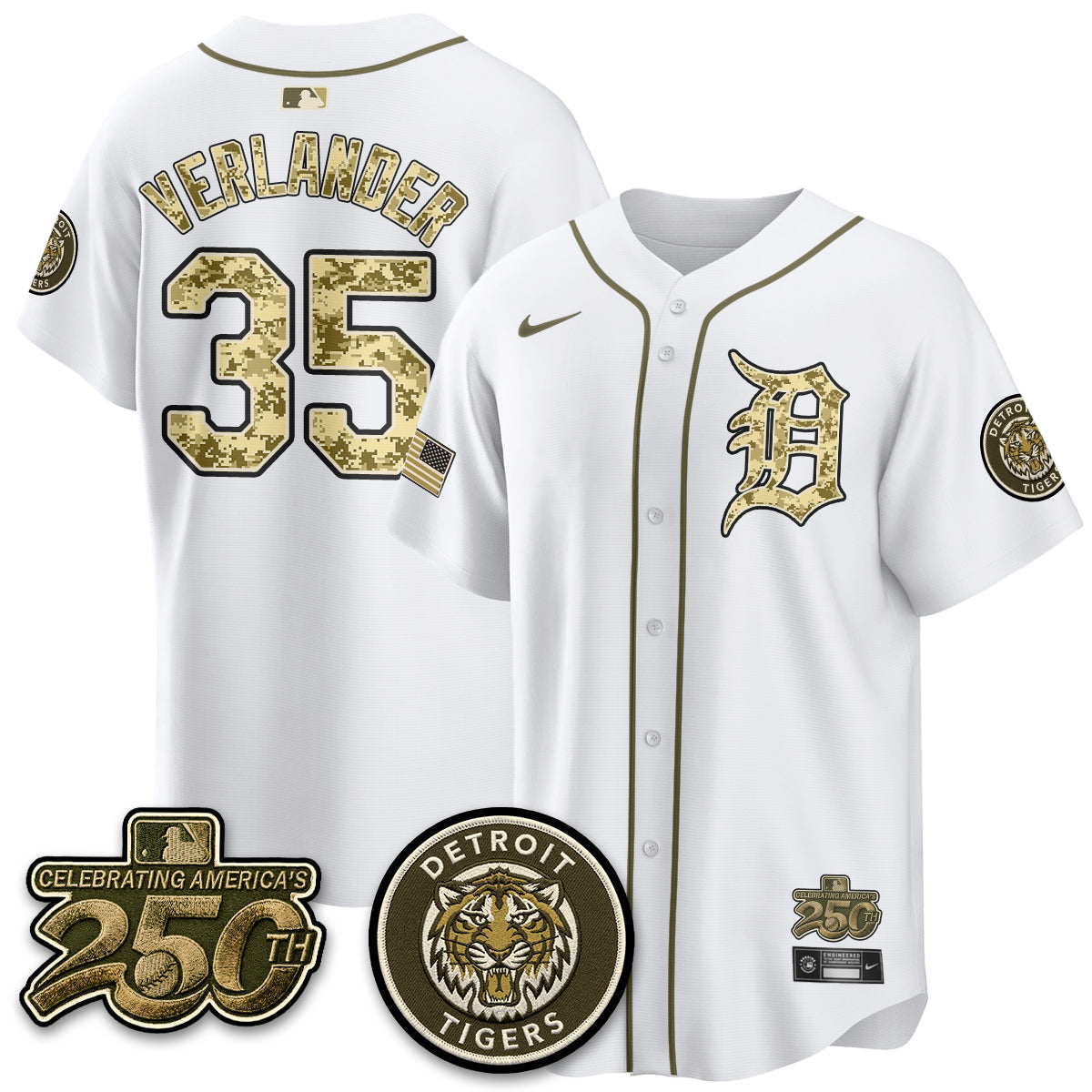DET 2026 Armed Forces Day Jersey - Stitched