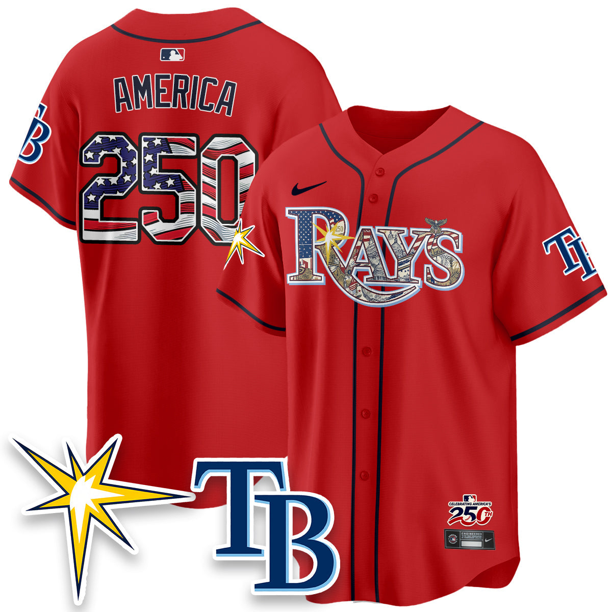 TB 2026 Independence Day USA Vapor Limited Jersey - Stitched