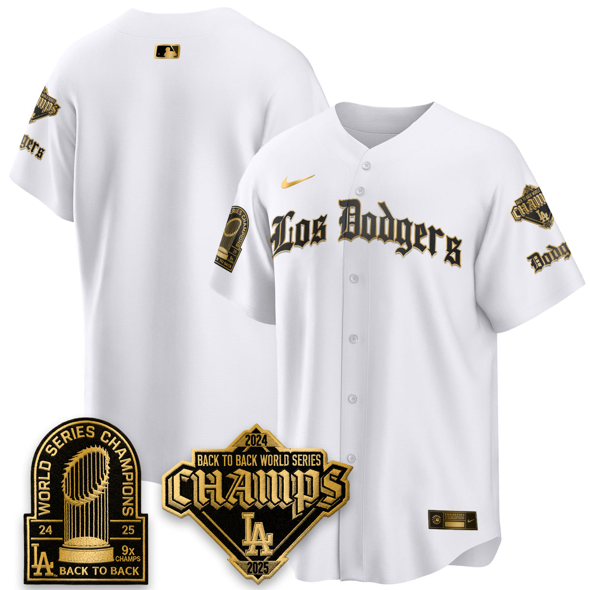 LAD World Series Champions B2B Patch Vapor Premier Limited Gothic Edition Jersey - All Stitched