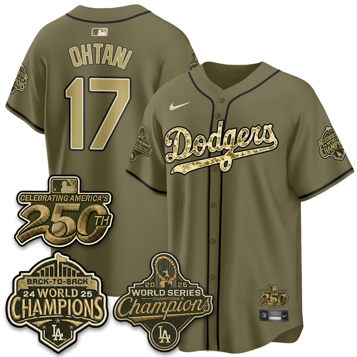 LAD Military Appreciation Game Day Jersey -Stitched
