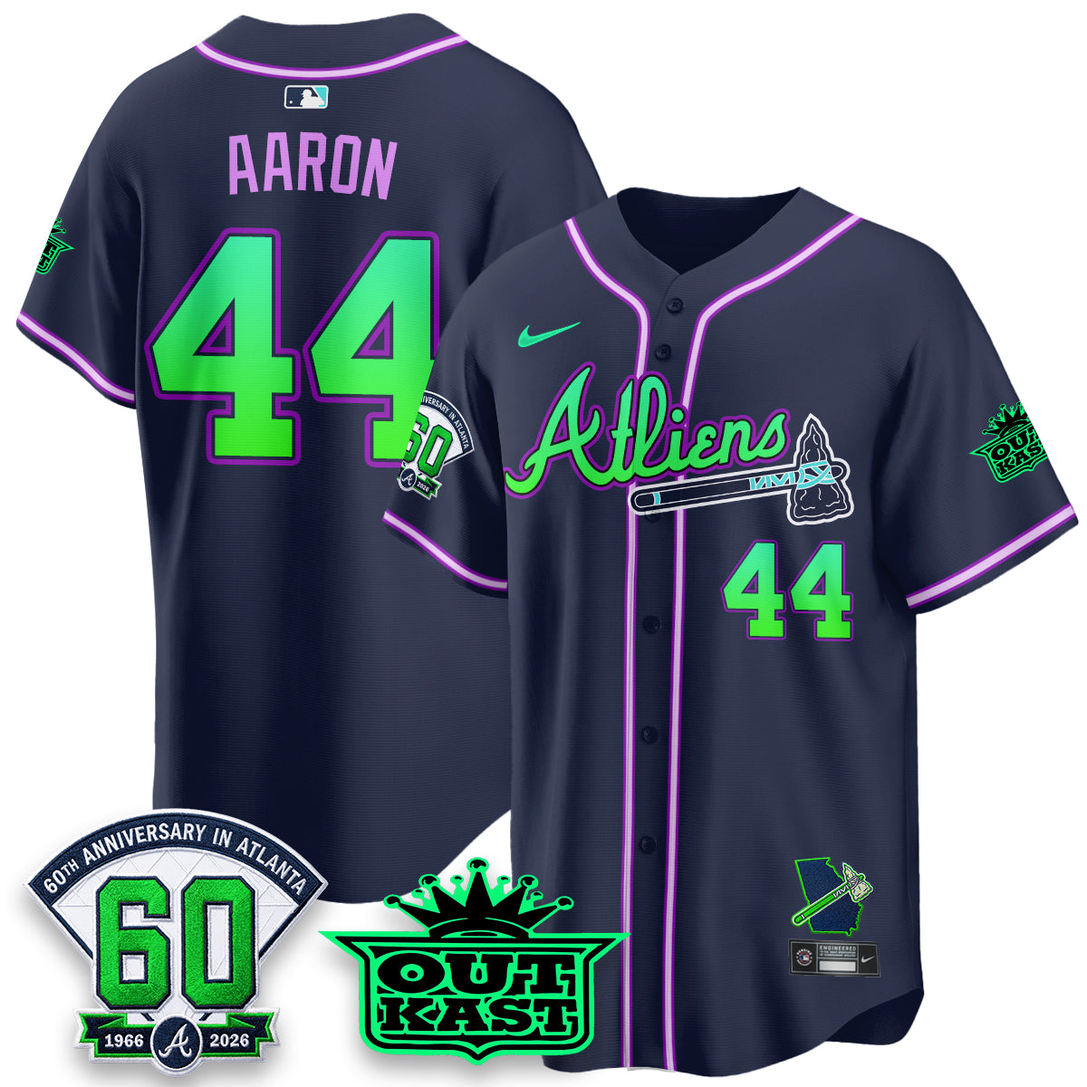 ATL x Atliens Cool Base Galaxy Version Jersey - Stitched (28)