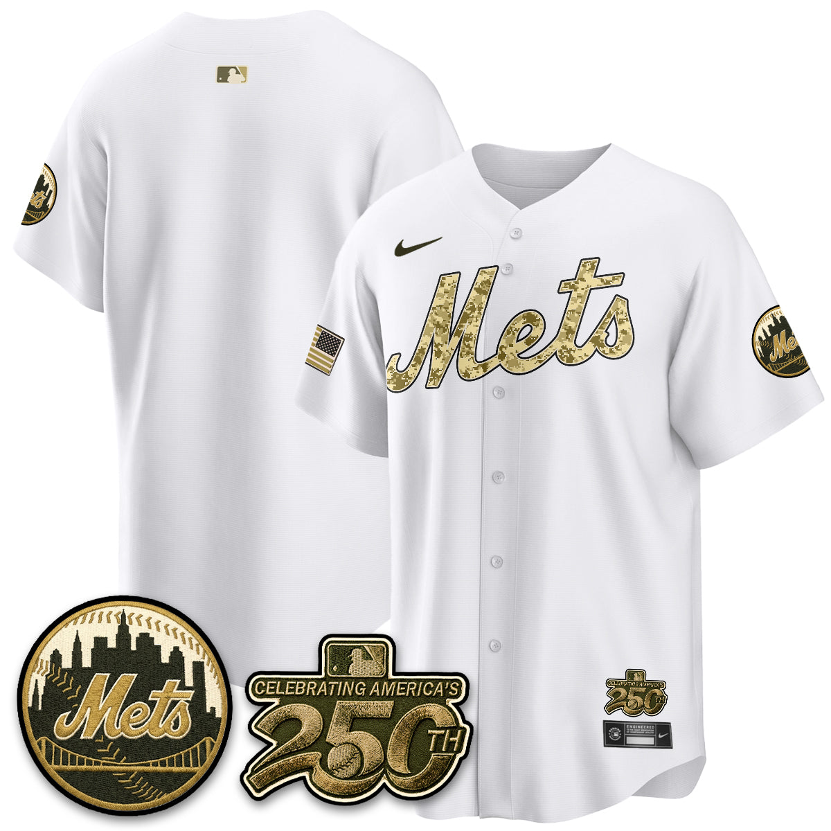 NYM Armed Forces Day Vapor Premier Limited Jersey - All Stitched V2