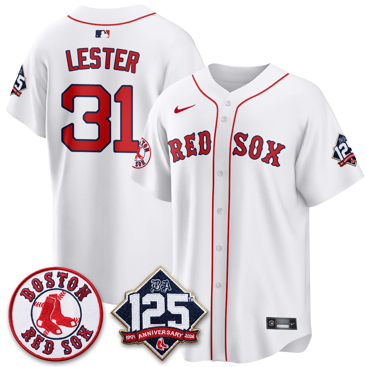 BOS 125th Anniversary Patch Vapor Jersey - Stitched