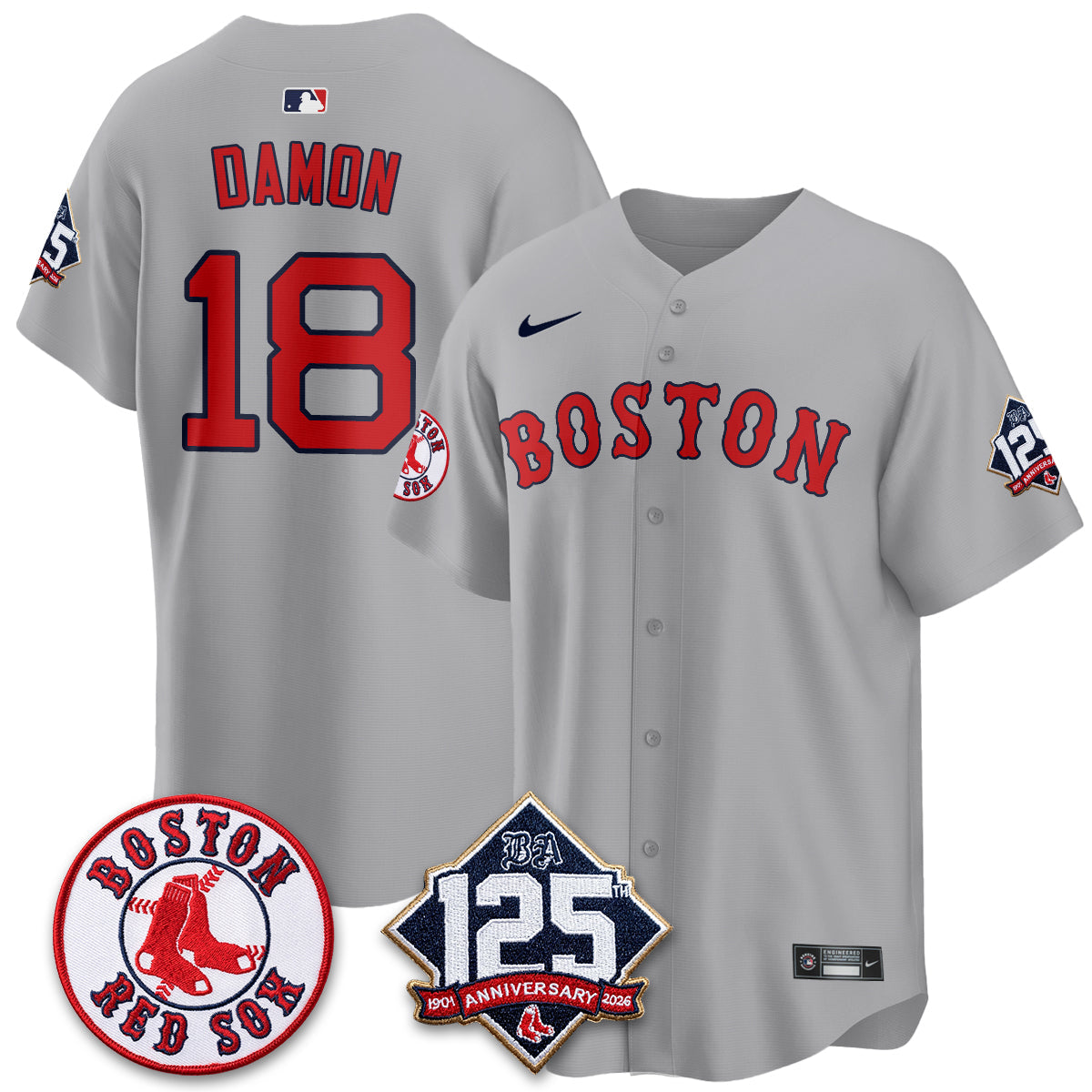 BOS 125th Anniversary Patch Vapor Jersey - Stitched