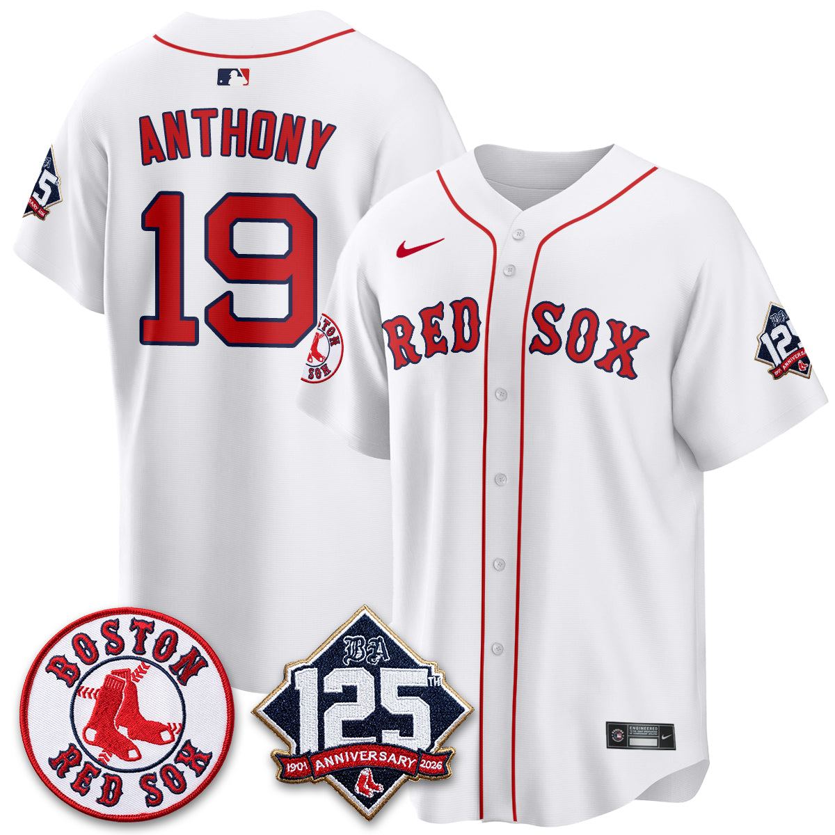 BOS 125th Anniversary Patch Vapor Jersey - Stitched