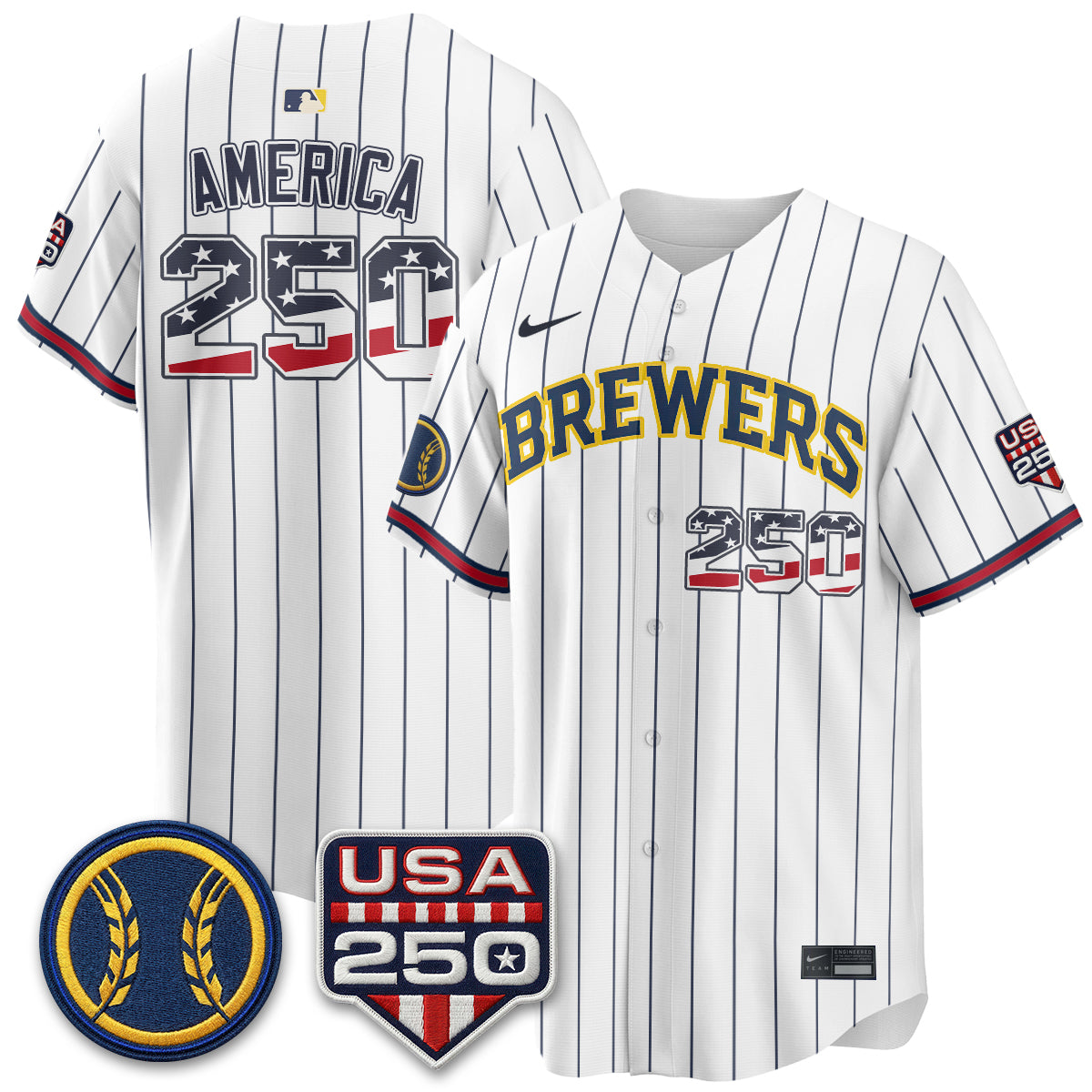 MIL Fourth of July Vapor Limited Jersey - Stitched