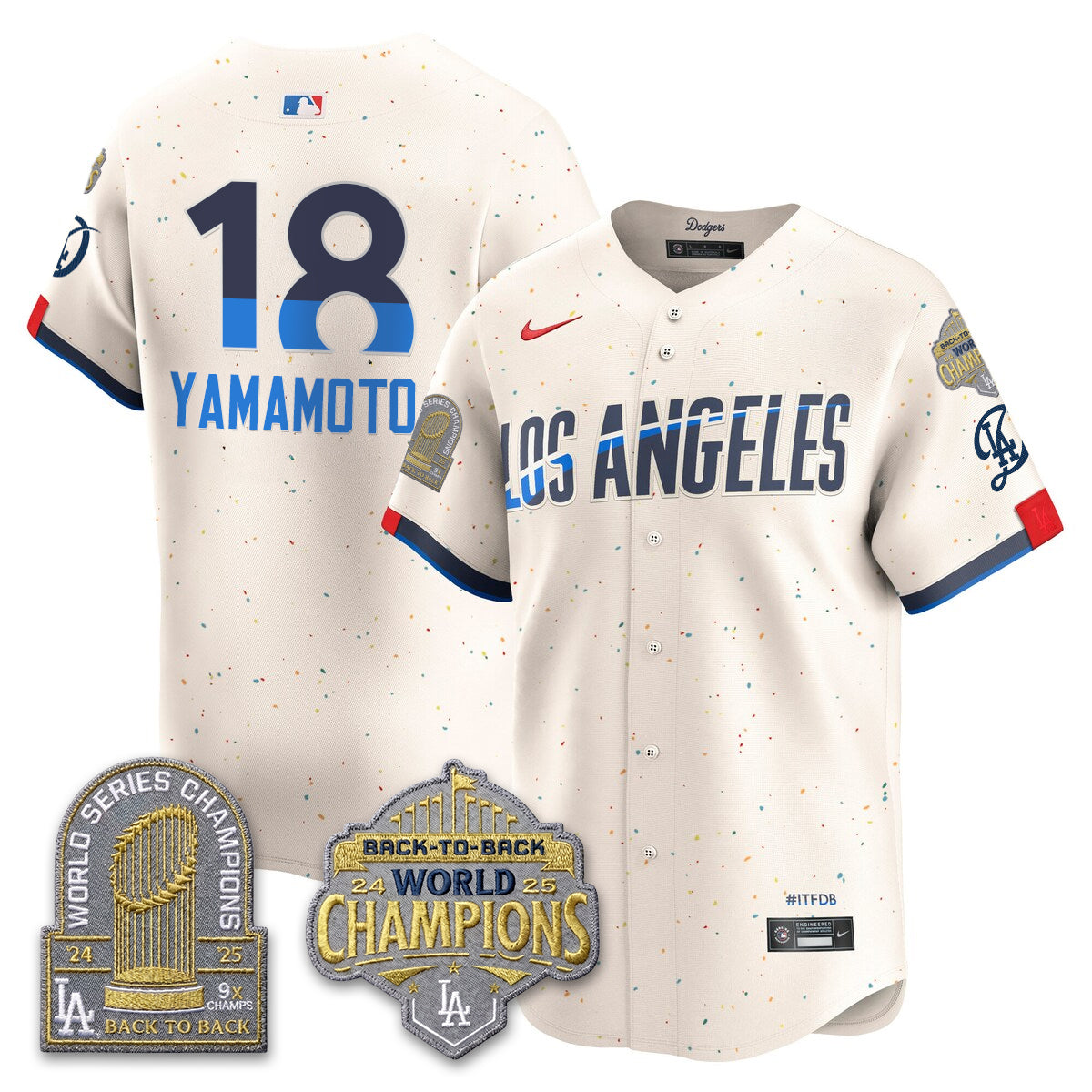 LAD Gold Collection Vapor Limited Jersey - 9x & B2B Champs - All Stitched