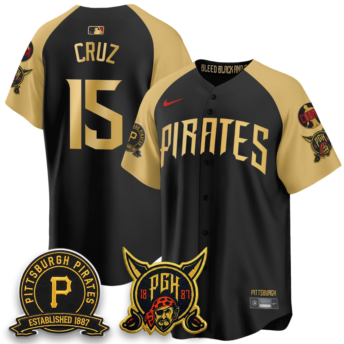 PIT Vapor Limited Jersey - Cobra & Est 1887 Patch - All Stitched
