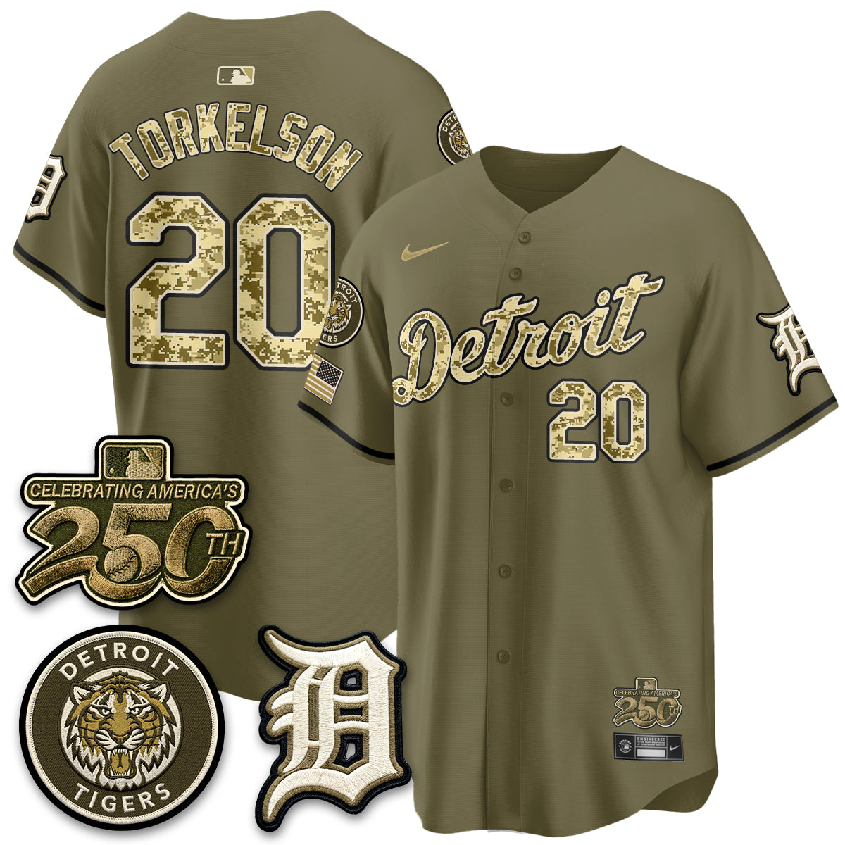 DET 2026 Armed Forces Day Jersey - Stitched