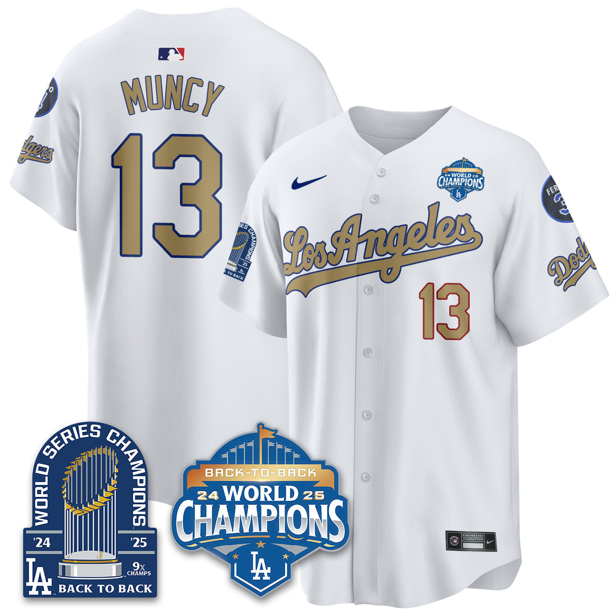 LAD Alternate  Vapor Limited Jersey - 9x Champs - Stitched