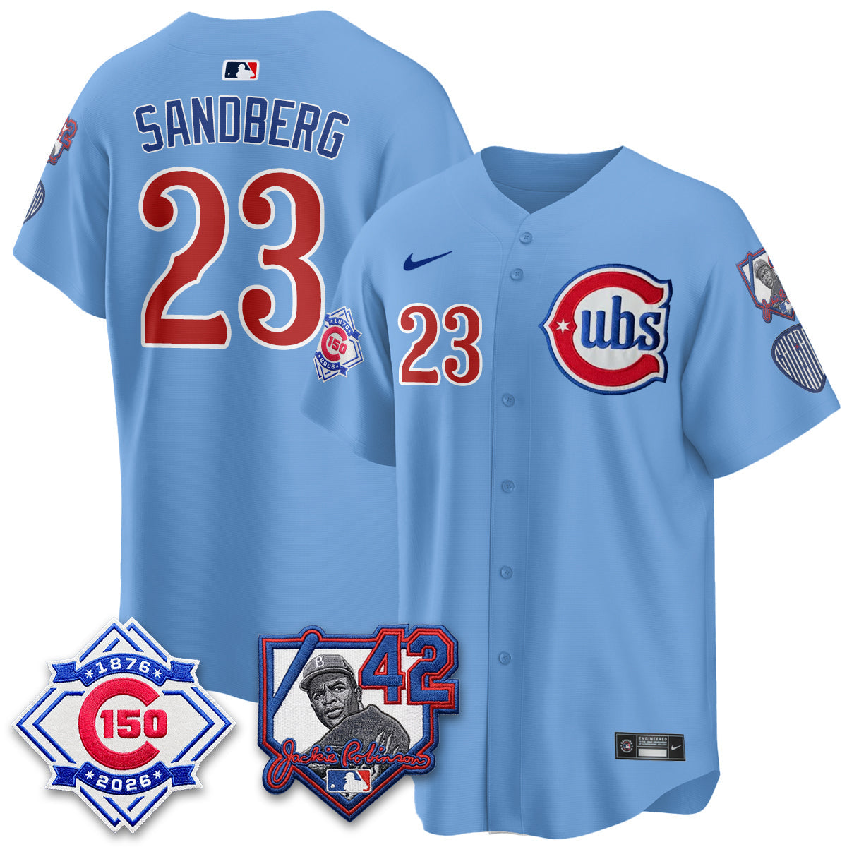 CHC 150th Anniversary & Jackie Robinson Day Patch Vapor Premier Limited Jersey - Stitched