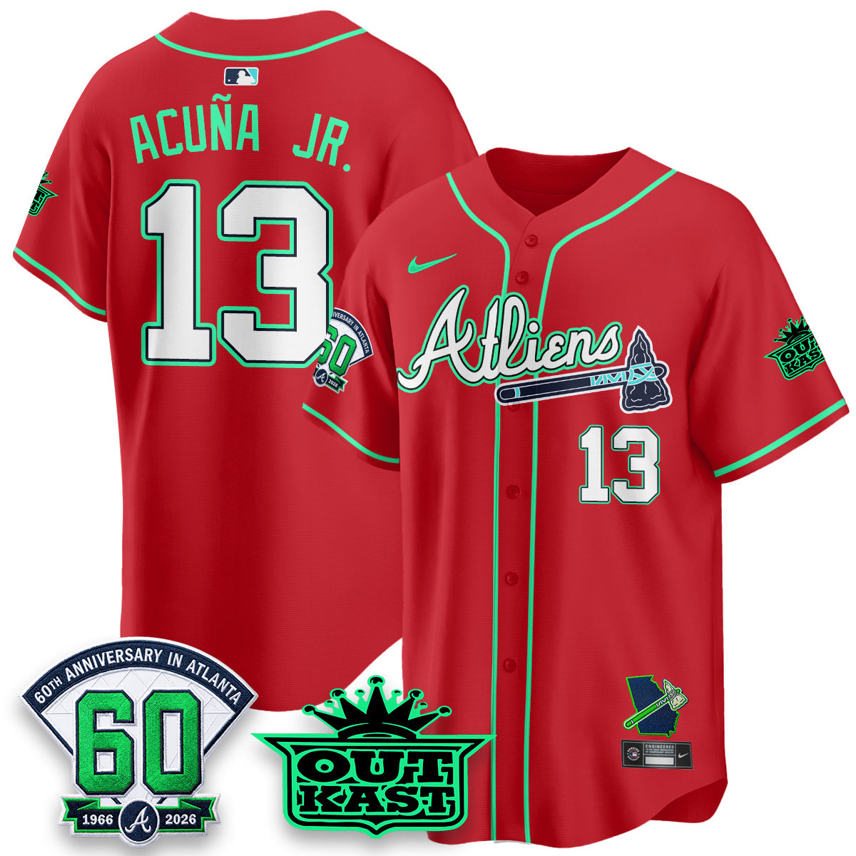 ATL x Atliens Cool Base Galaxy Version Jersey - Stitched