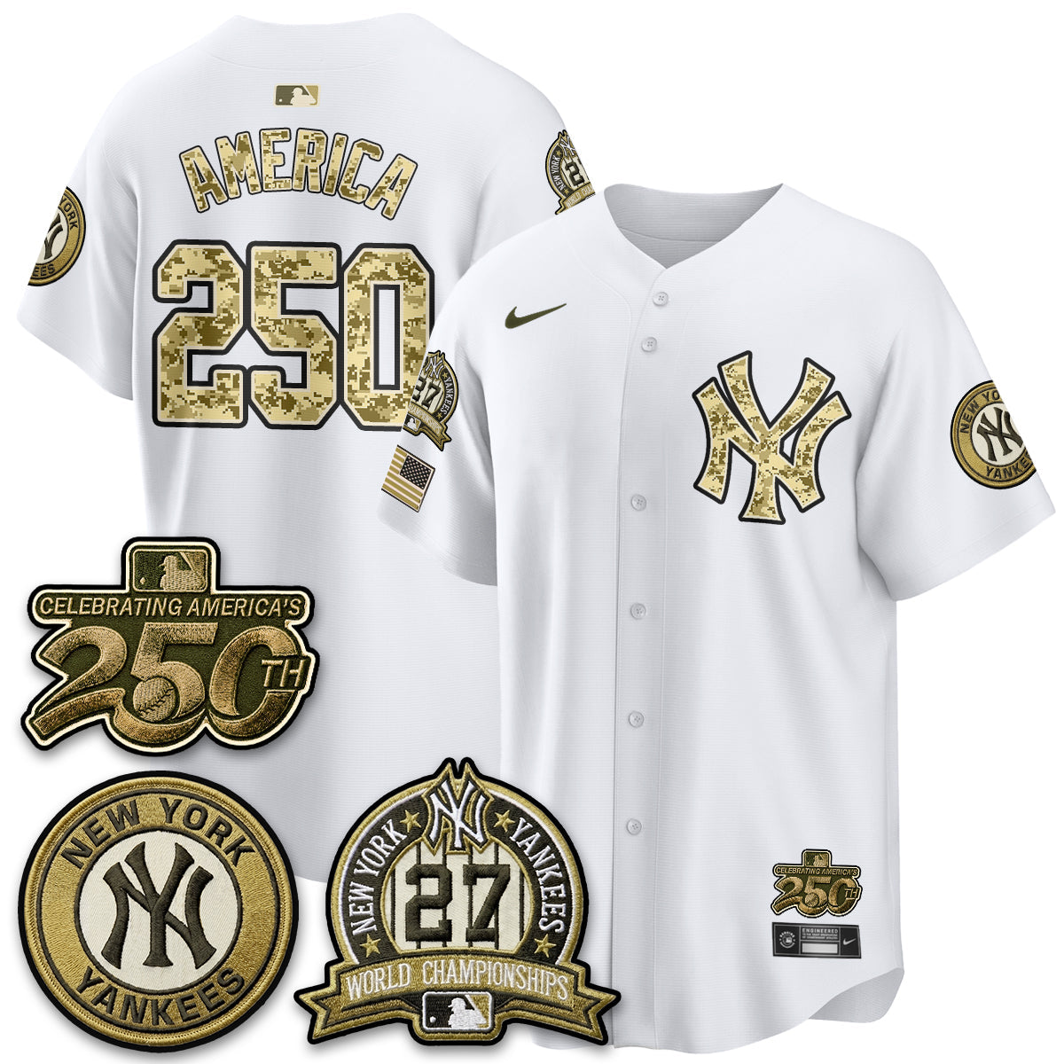 NYY Salute to Service 2026 Vapor Limited Jersey - Stitched