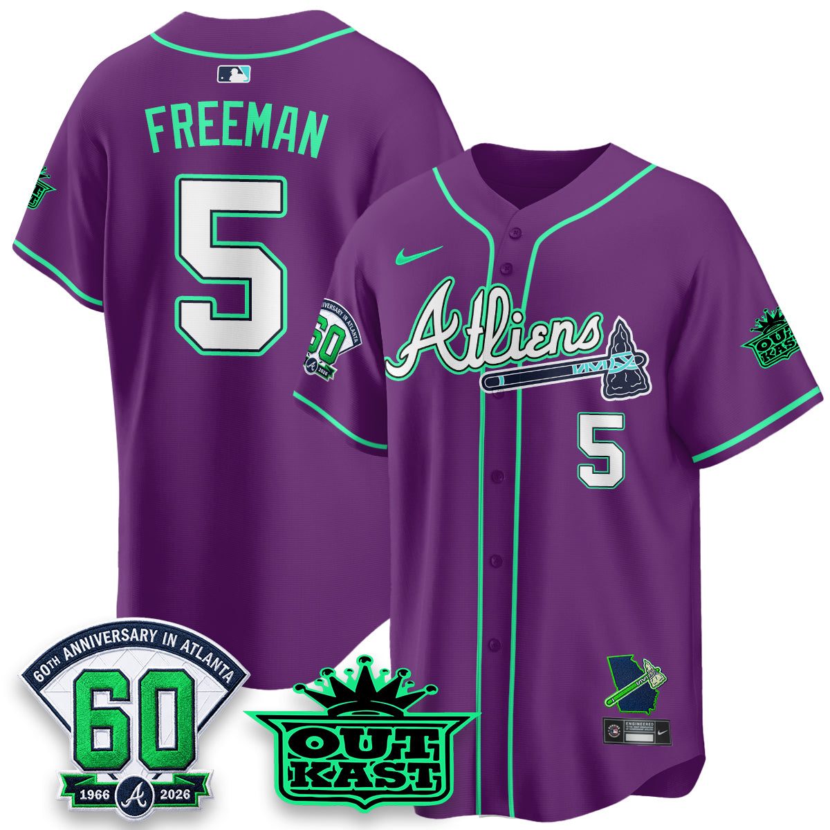 ATL x Atliens Cool Base Galaxy Version Jersey - Stitched (28)