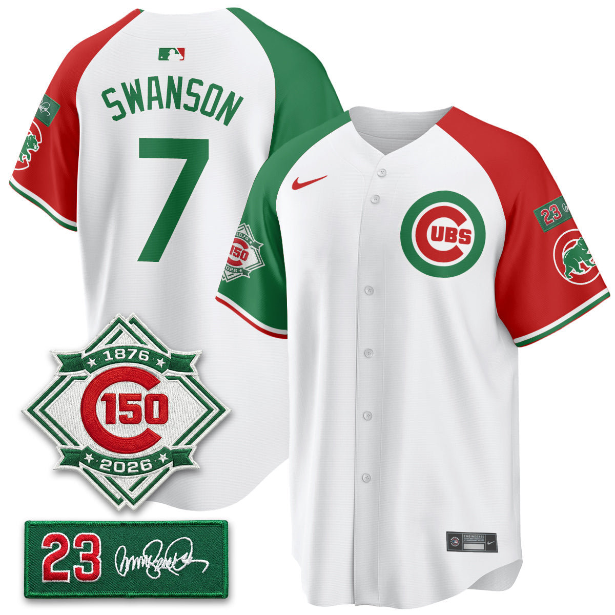 CHC Limited Mexico Jersey - 150th Anniversary + Ryne Sandberg Tribute Patch All Stitched