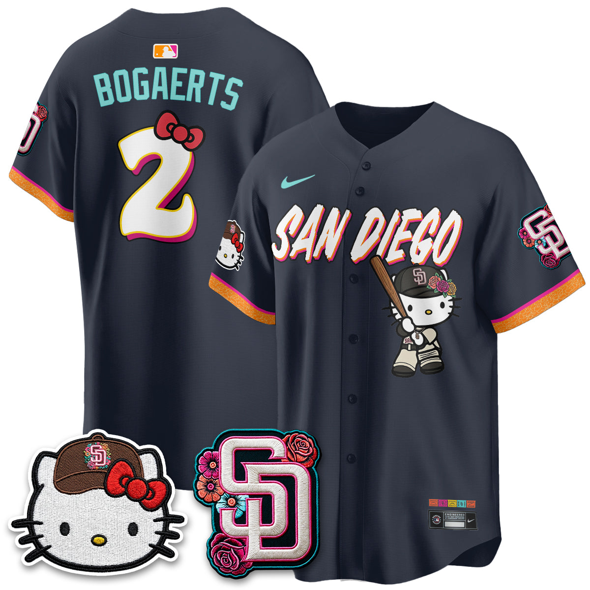 SD 2026 City Connect x Meow KT Vapor Limited Jersey - Stitched