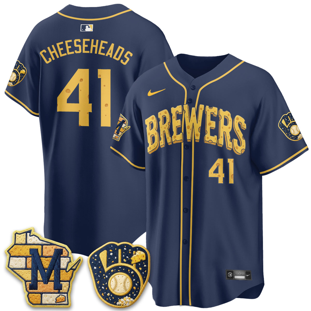 MIL Cheesehead Edition Vapor Limited Jersey - Stitched