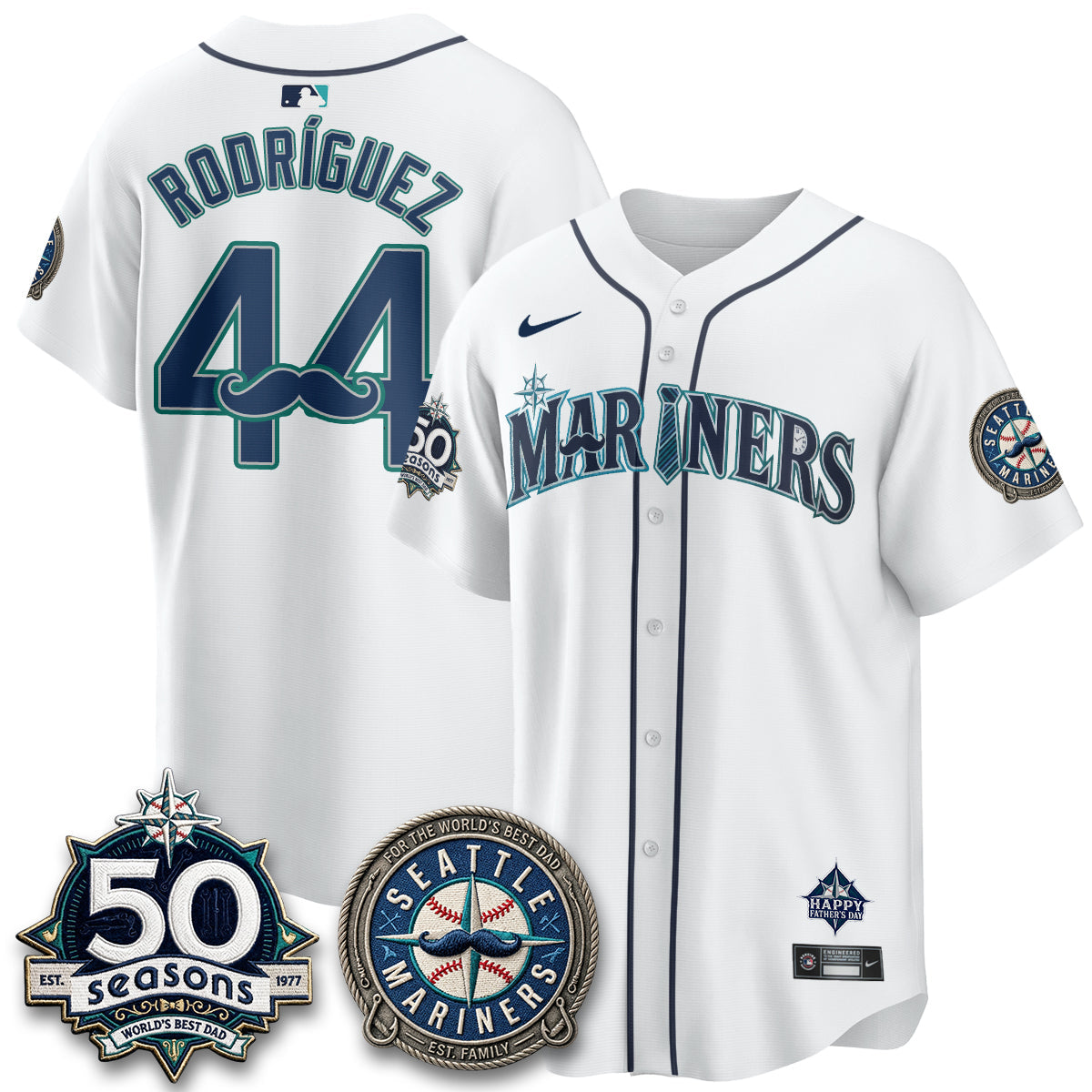 SEA Happy Father's Day Vapor Jersey - Stitched