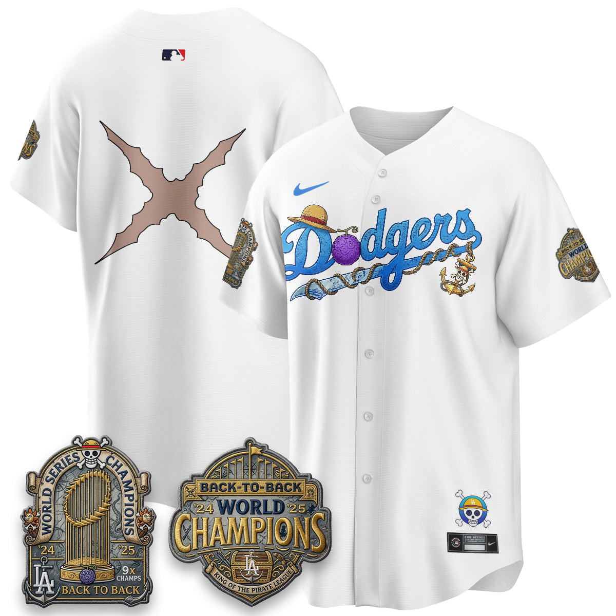 LAD x OP Japanese Cartoon Vapor Limited Jersey V2- Stitched
