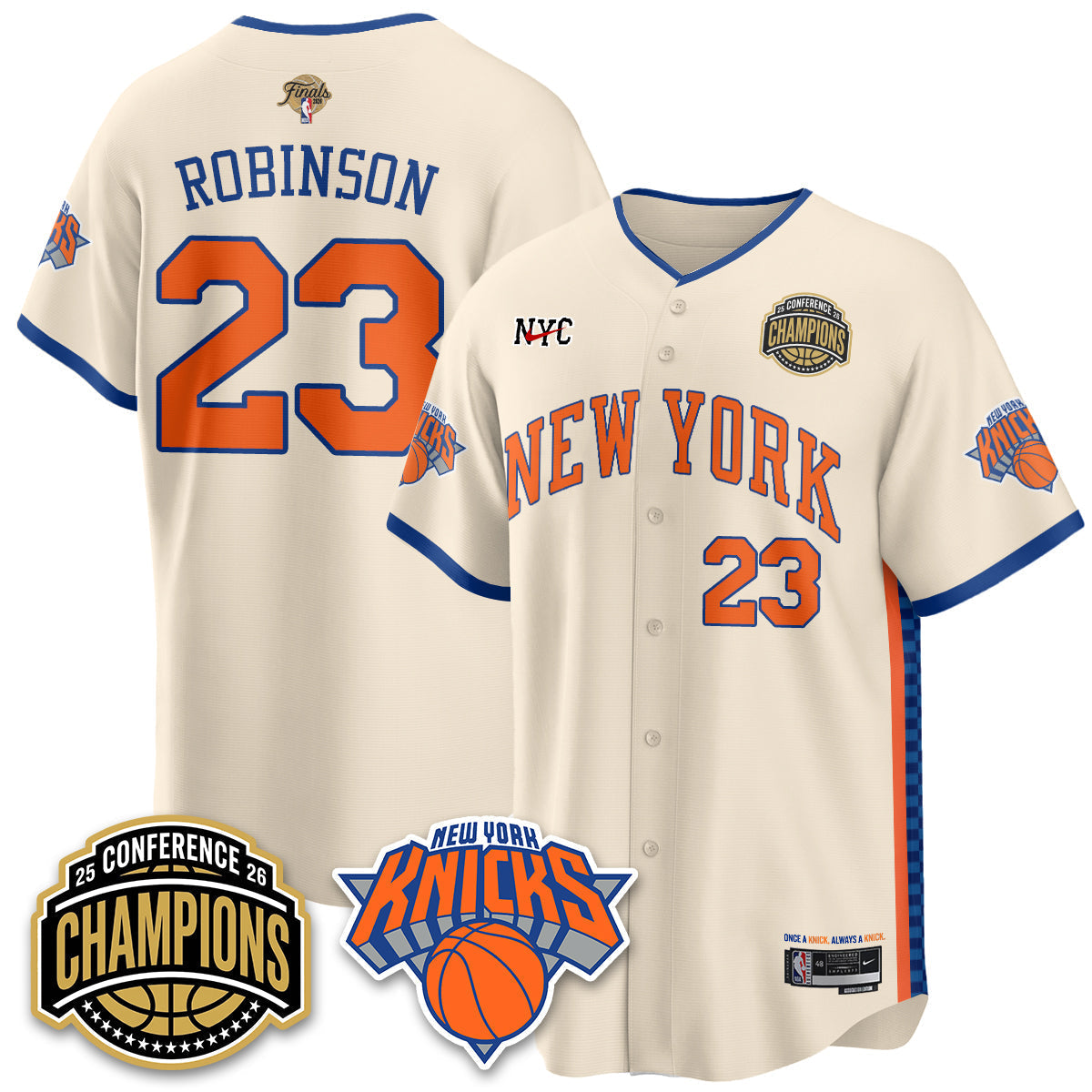 NYK 2026 NBA Finals Vapor City Edition Jersey V2- Stitched