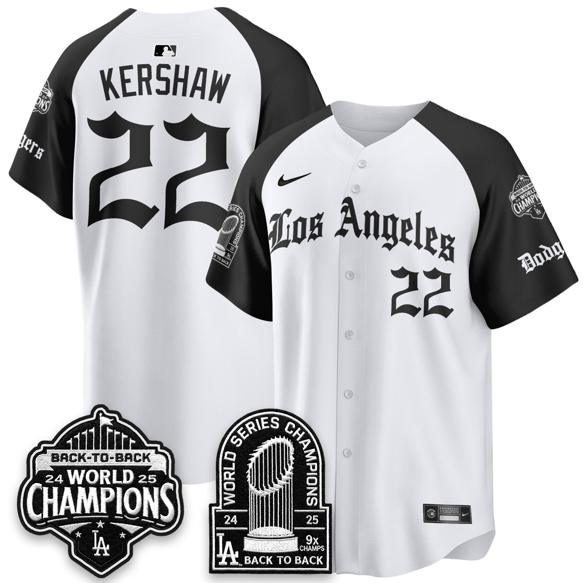 LAD WS Champions Back 2 Back Patch Vapor Premier Limited Gothic Edition Jersey - All Stitched