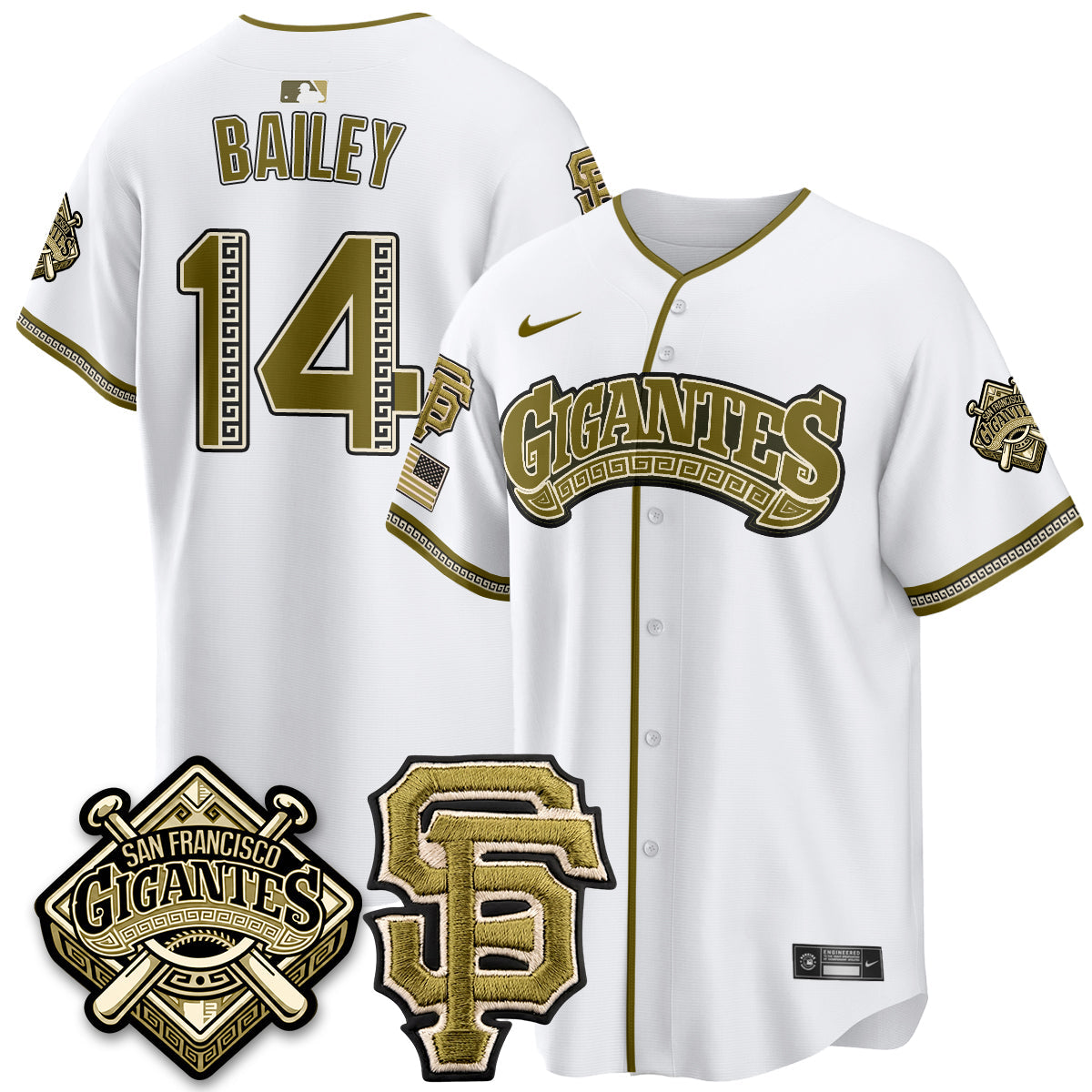 SF New Era Olive 2026 Armed Forces Day Jersey - Stitched