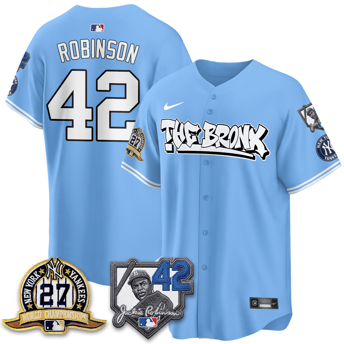 NYY The Bronx 2026 Jackie Robinson Day Vapor Limited Jersey - All Stitched