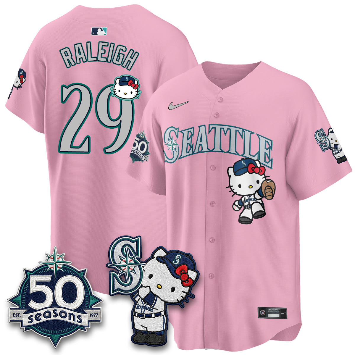 SEA x Meow KT Night Limited Teal Jersey - Stitched