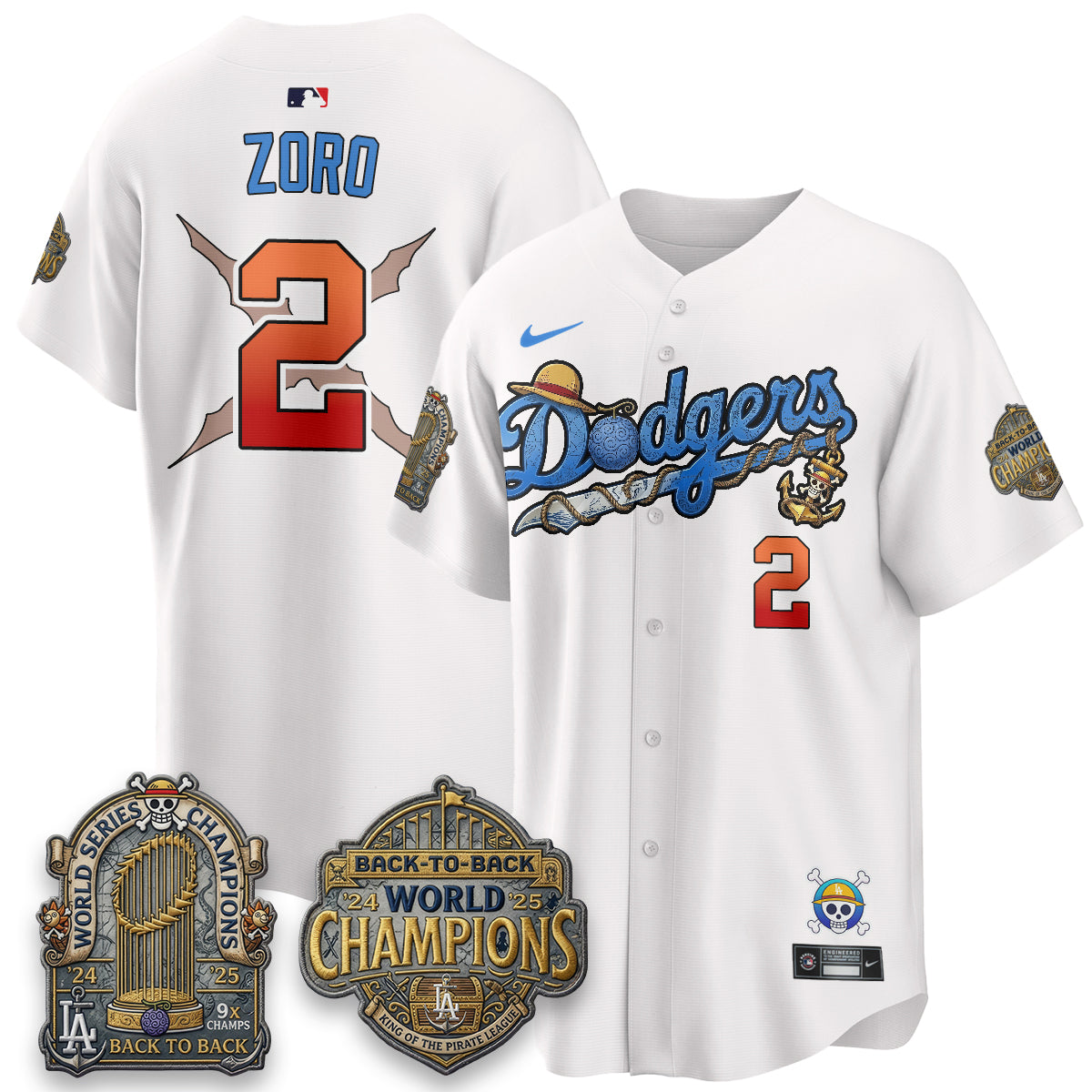 LAD x OP Japanese Cartoon Vapor Limited Jersey - Stitched